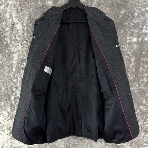 Gallery by Haggar Size 42L Career Notched Blazer Jacket Black Long Sleeve Lined - Picture 3 of 9